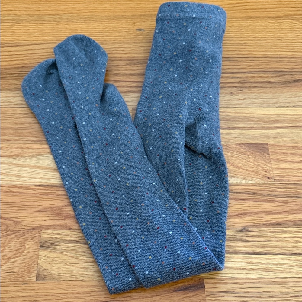Zara Gray Polka Dot Tights